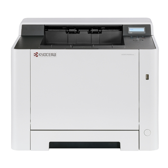 Kyocera ECOSYS PA2100cwx Gebruikershandleiding