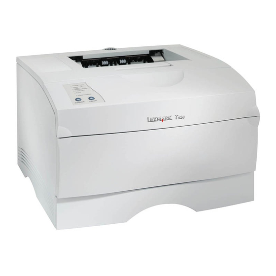 Lexmark T420 Installatiehandleiding