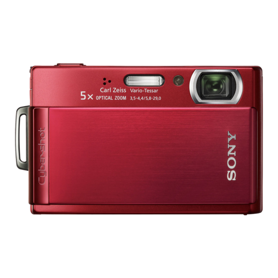 Sony Cyber-shot DSC-T300 Bedieningshandboek