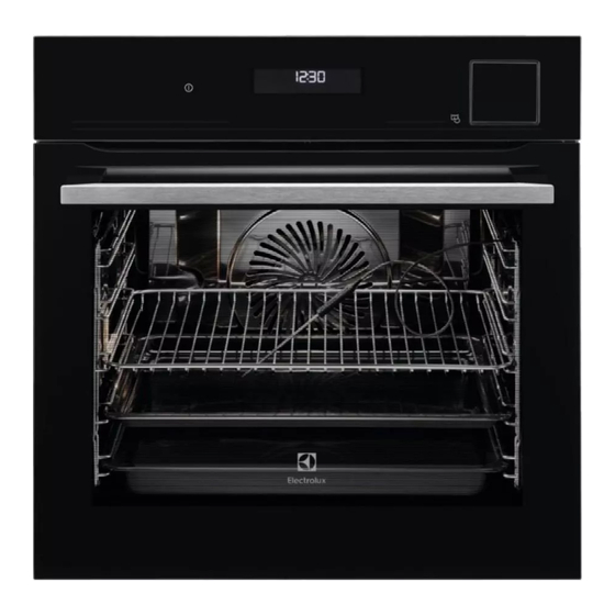 Electrolux CombiSteam Pro EOB9851ZOZ Aansluit- En Gebruiksaanwijzing