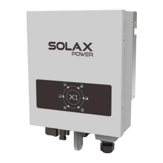 SolaX Power X1 Series Gebruikershandleiding