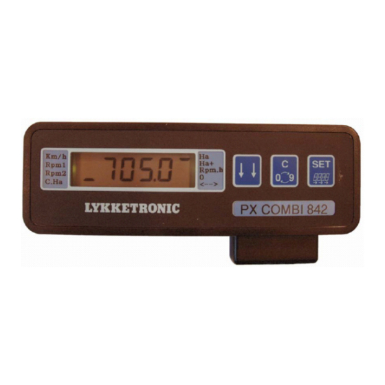 Lykketronic PX Combi 842 Gebruiksaanwijzing