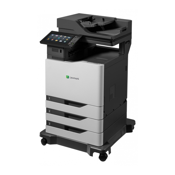 Lexmark CX825 Gebruikershandleiding