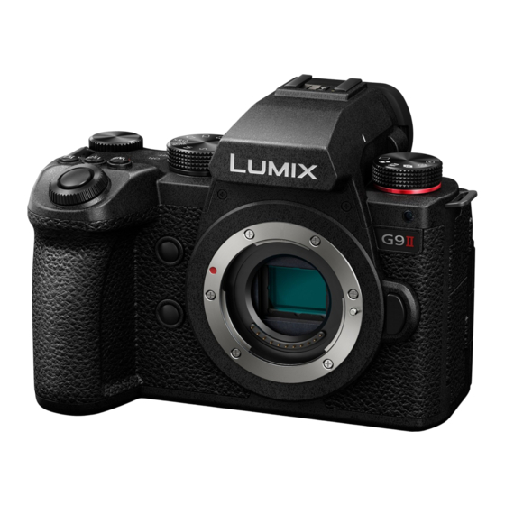 Panasonic Lumix DC-G9M2 Gebruiksaanwijzing