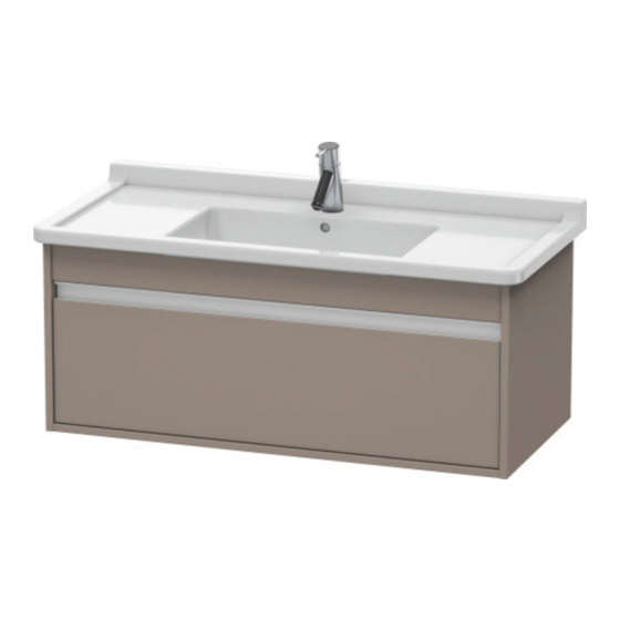 DURAVIT Ketho KT 6665 Montagehandleiding