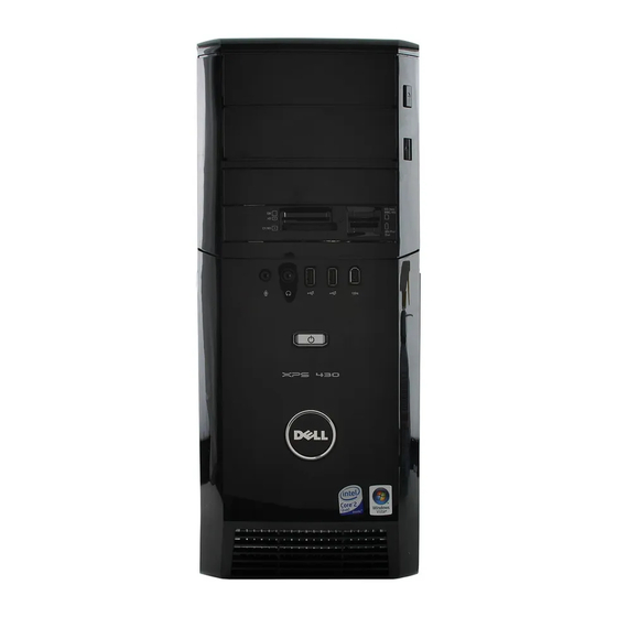 Dell XPS 430 Snelle Referentiegids