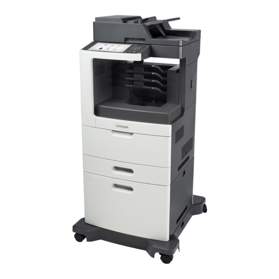 Lexmark MX810 Series Gebruikershandleiding