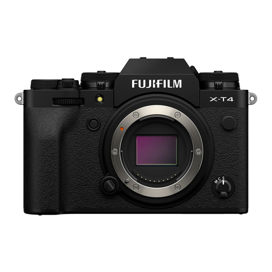 FujiFilm X-T4 Gebruiksaanwijzing