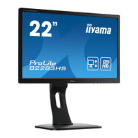 Iiyama ProLite E2283HS Gebruikershandleiding