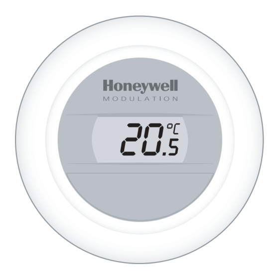 Honeywell Round Modulation T87M1003 Installatie- En Bedieningsinstructies