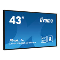 Iiyama ProLite LH5054UHS Gebruikershandleiding