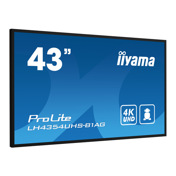 Iiyama ProLite LH3254HS Gebruikershandleiding