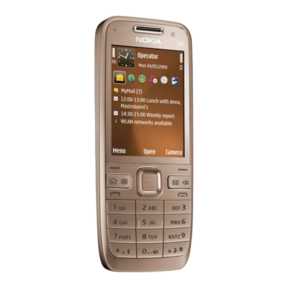 Nokia E52 Gebruikershandleiding