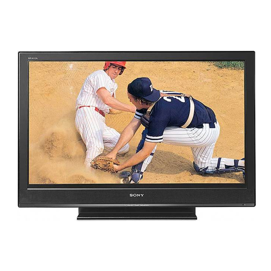 Sony BRAVIA KDL-40D26 Series Gebruiksaanwijzing