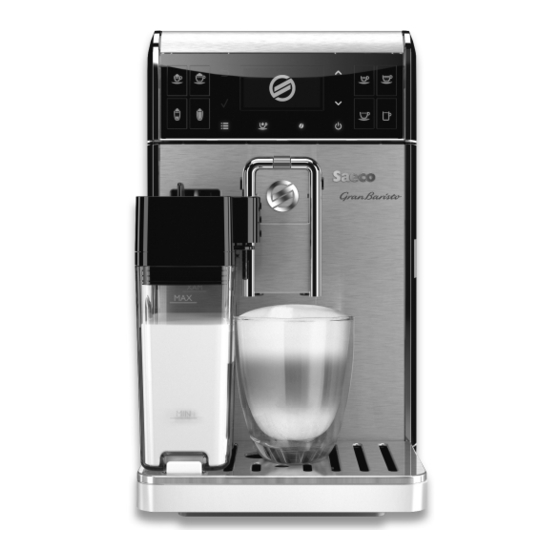 Philips Saeco GranBaristo HD8966 Gebruiksaanwijzing