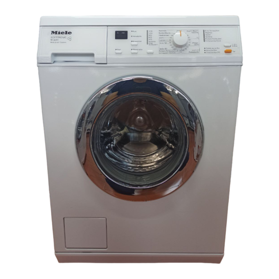 Miele W 3241 Gebruiksaanwijzing