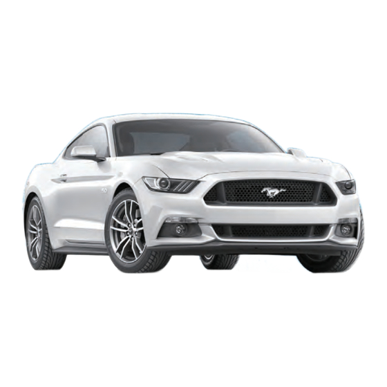 Ford Mustang 2016 Instructieboekje