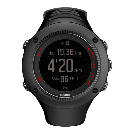 Suunto AMBIT3 RUN Gebruikershandleiding