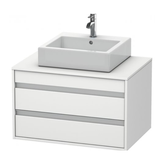 DURAVIT Ketho KT 6654 Montagehandleiding