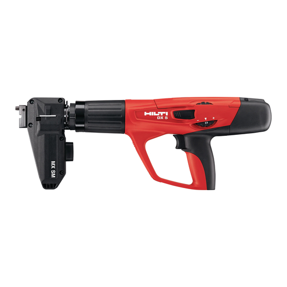 Hilti DX 5 GR Handleiding