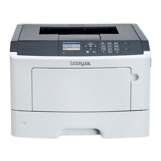 Lexmark MS510 Series Gebruikershandleiding