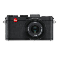 Leica X2 Gebruiksaanwijzing