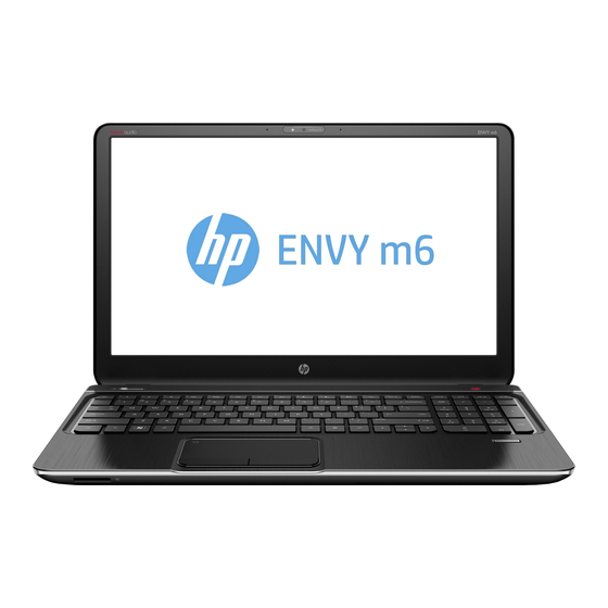 HP ENVY TouchSmart 4 Gebruikershandleiding