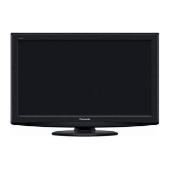 Panasonic VIERA TX-L32X20E Gebruiksaanwijzing