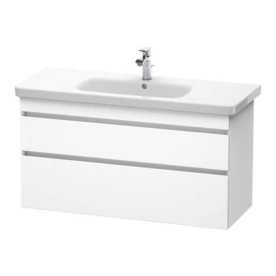 DURAVIT DuraStyle DS 6495 Montagehandleiding