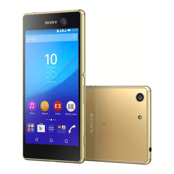 Sony Xperia M5 Dual Gebruikershandleiding