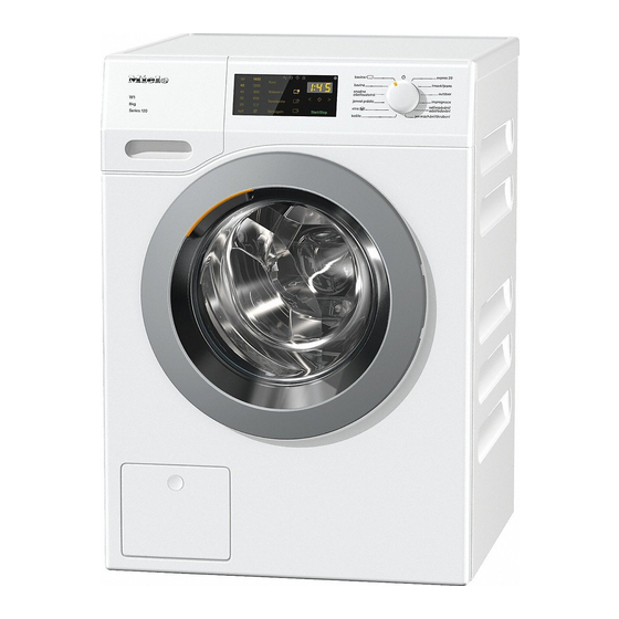 Miele WDD 035 120 Series Gebruiksaanwijzing