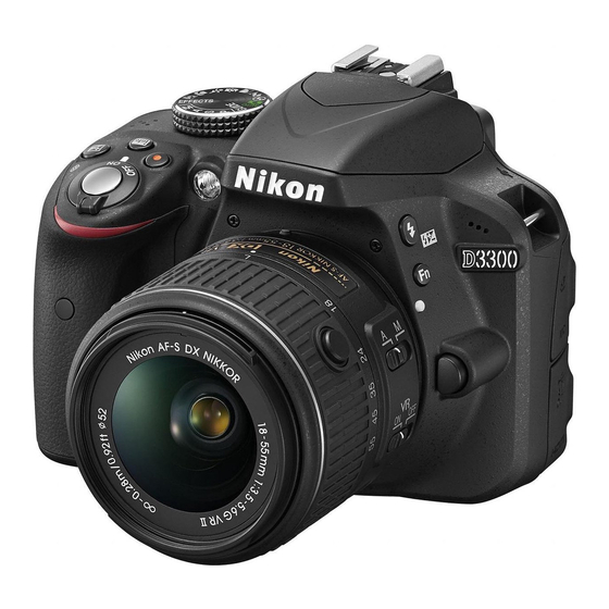 Nikon D3300 Gebruikershandleiding