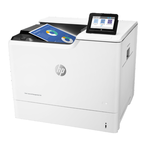 HP Color LaserJet Managed E65150 Gebruikershandleiding