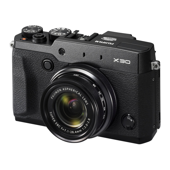 FujiFilm X30 Gebruikershandleiding