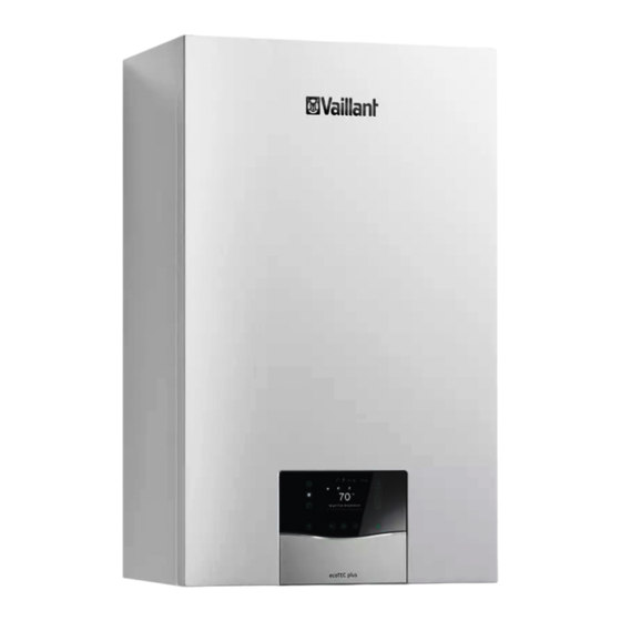 Vaillant ecoTEC plus VHR S Series Gebruiksaanwijzing