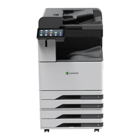 Lexmark CS943 Gebruikershandleiding