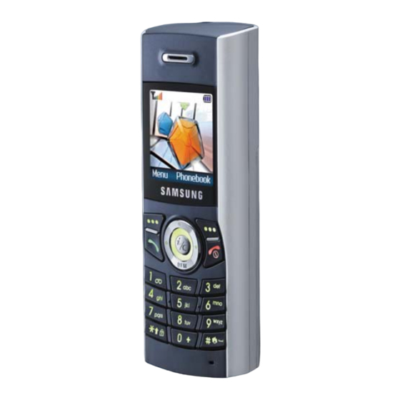 Samsung SGH-X140 Gebruiksaanwijzing