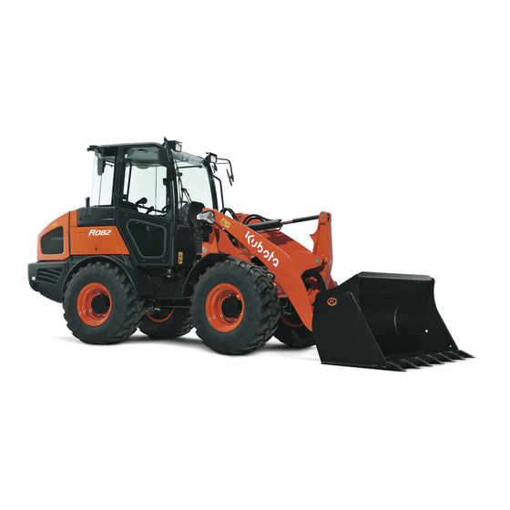 Kubota R082 Gebruikershandleiding