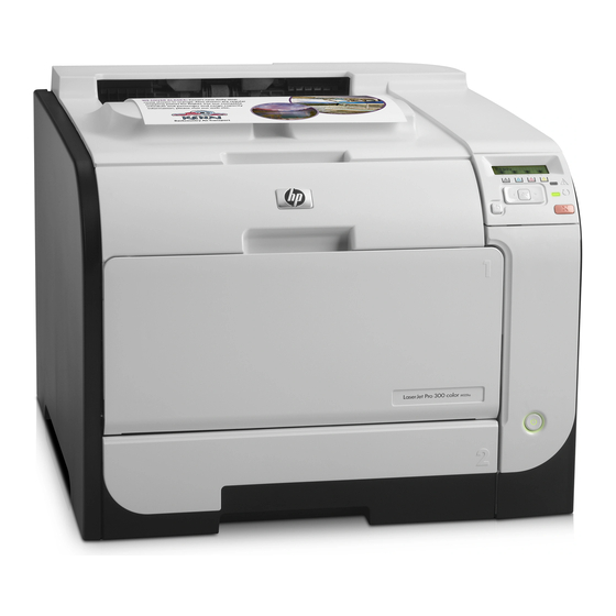 HP LASERJET PRO 300 COLOR Series Gebruikershandleiding