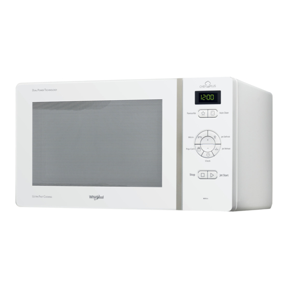 Whirlpool Chef plus MCP 341 Gebruiksaanwijzing