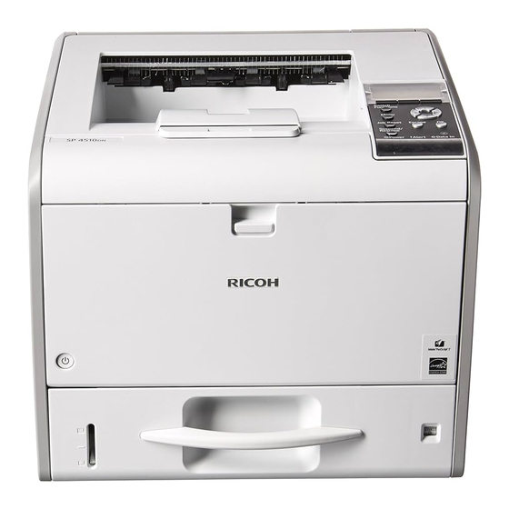 Ricoh SP 4510DN Gebruikershandleiding