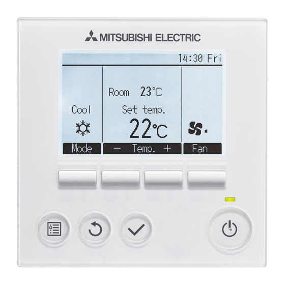 Mitsubishi Electric PAR-32 MAA Bedieningshandleiding