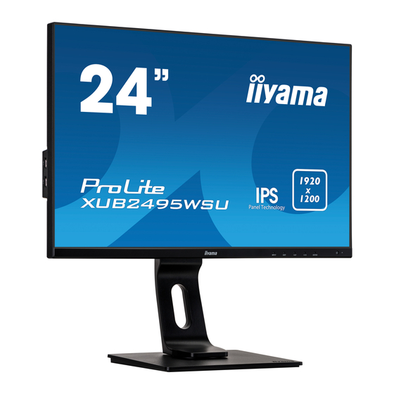 Iiyama ProLite XUB2495WSU Gebruikershandleiding