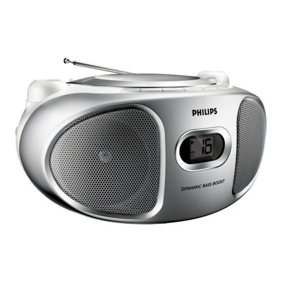 Philips AZ105 Gebruiksaanwijzing