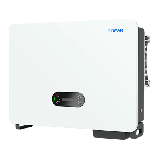 Sofar 60KTLX-G3 Installatie En Gebruikshandleiding