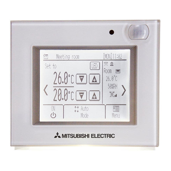 Mitsubishi Electric CITY MULTI Smart ME Controller PAR-U02MEDA Instructieboekje