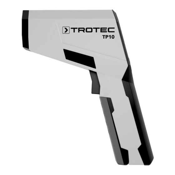 Trotec TP10 Bedieningshandleiding