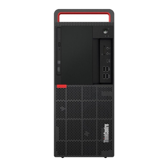 Lenovo thinkCentre M920t Gebruikershandleiding