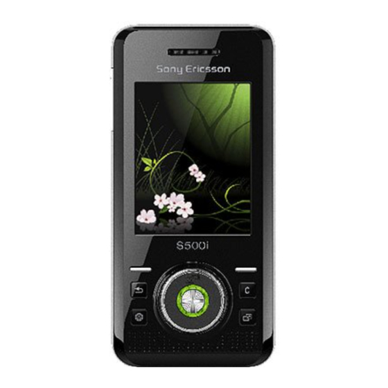 Sony Ericsson S500i Handleiding