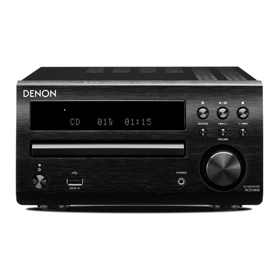 Denon RCD-M40 Gebruiksaanwijzing